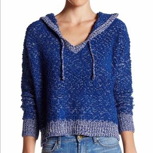 Retail$58 Cozy Hoodie side slit hi lo sweater top